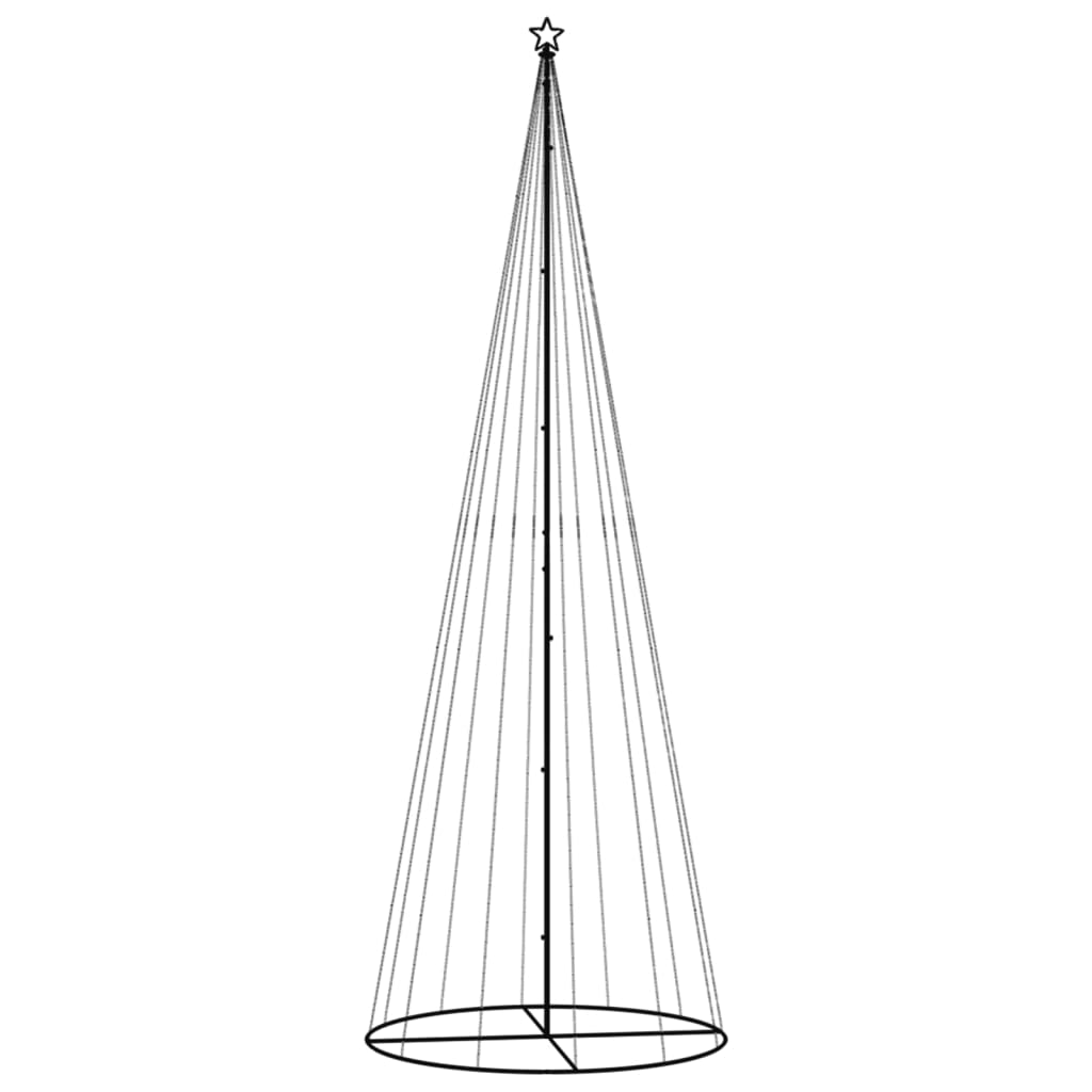 Christmas Cone Tree Cold White 732 LEDs 160x500 cm