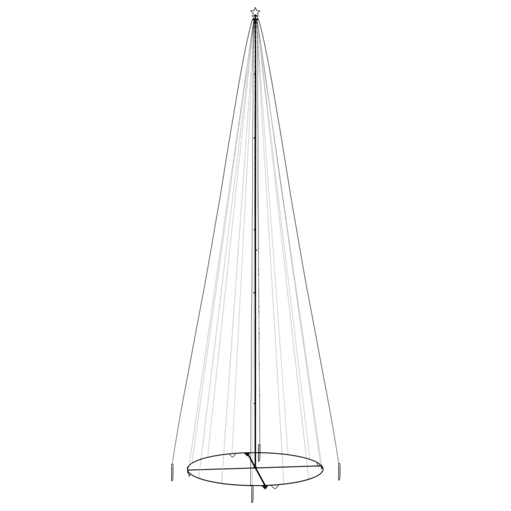 Christmas Cone Tree Warm White 3000 LEDs 230x800 cm