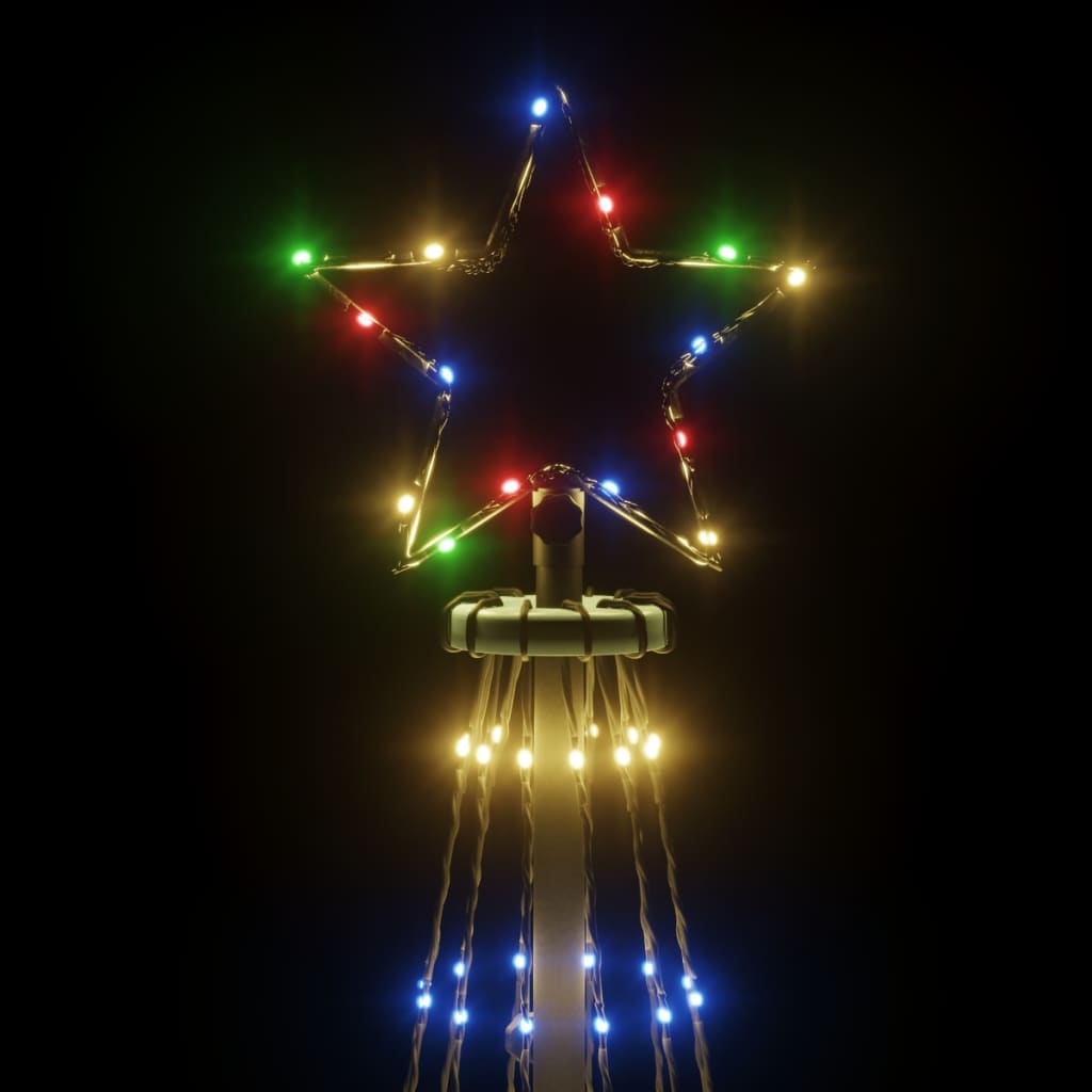 Christmas Tree with Spike Colourful 732 LEDs 500 cm