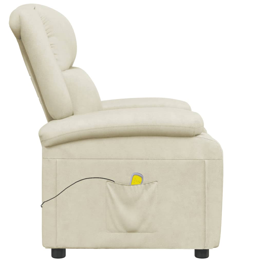 Massage Chair Cream Faux Leather