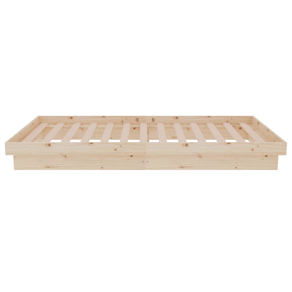 Bed Frame without Mattress Solid Wood 90x190 cm