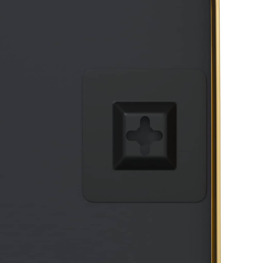 Wall-mounted Mirror Gold 50x100 cm Rectangle