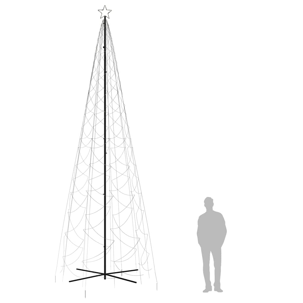 Christmas Cone Tree Warm White 1400 LEDs 160x500 cm