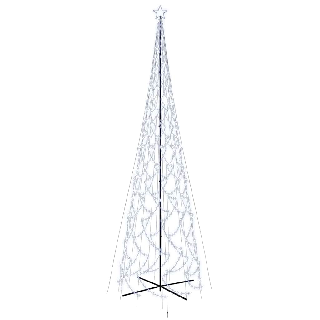 Christmas Cone Tree Cold White 3000 LEDs 230x800 cm