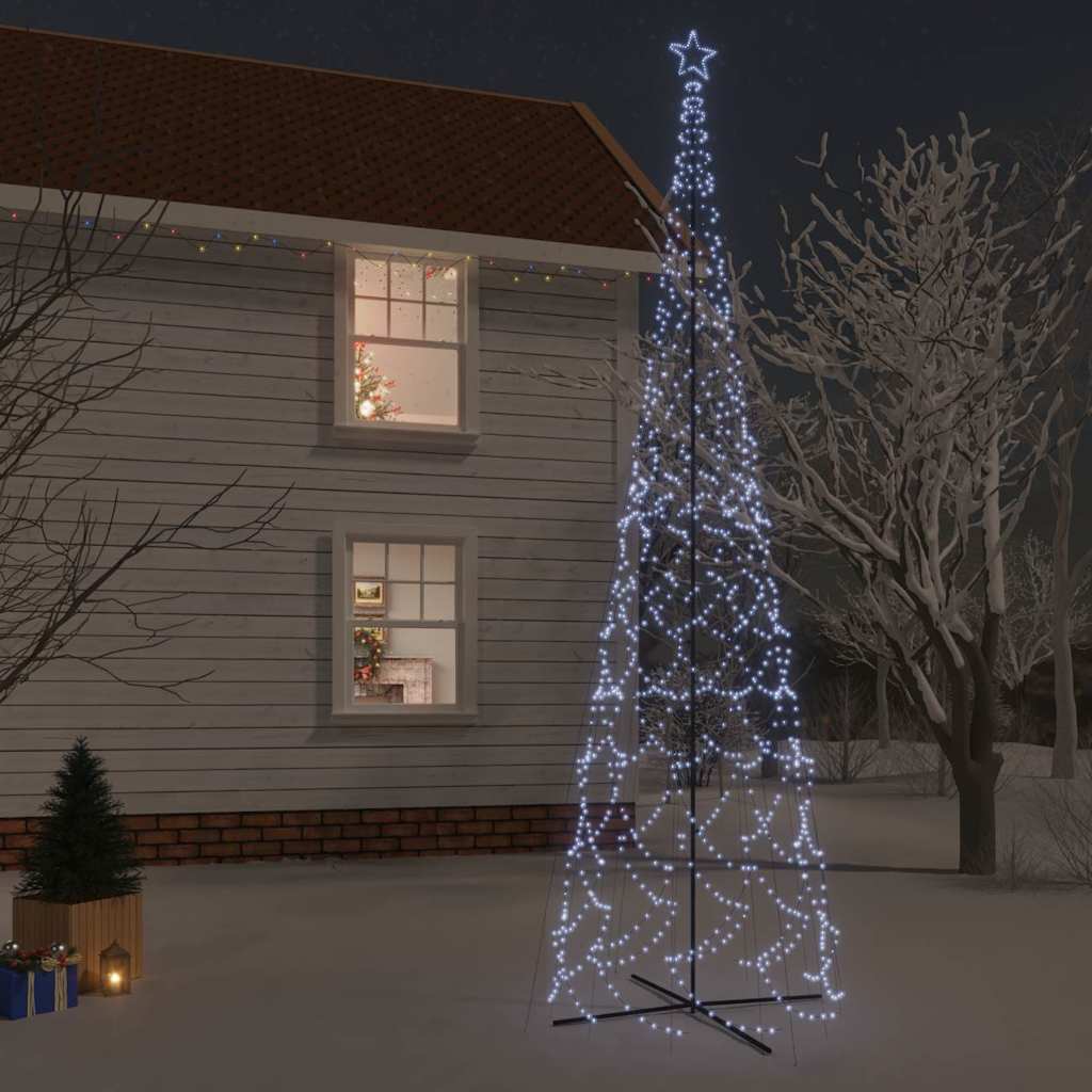 Christmas Cone Tree Cold White 3000 LEDs 230x800 cm