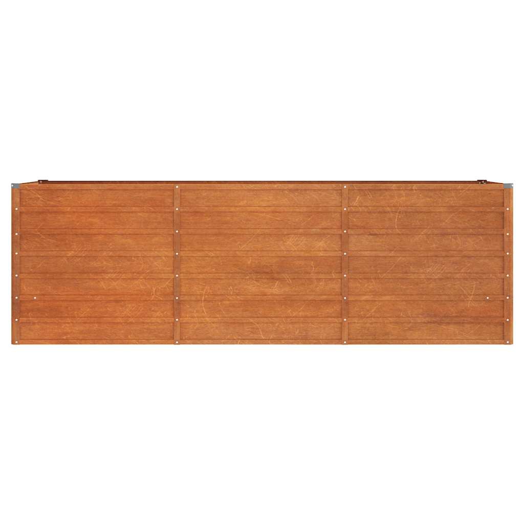 Garden Raised Bed Rusty 240x80x77 cm Corten Steel