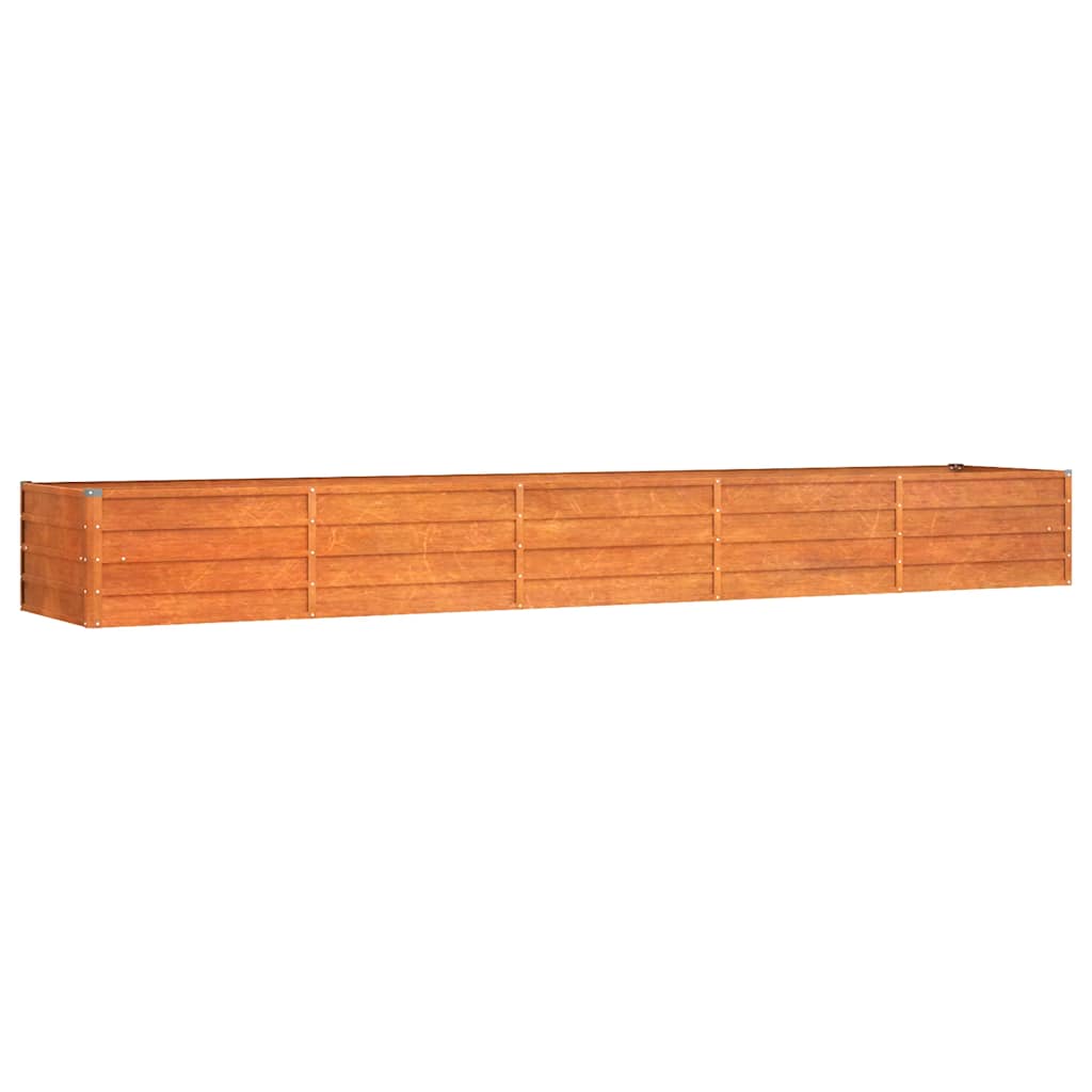 Garden Raised Bed Rusty 400x80x45 cm Corten Steel