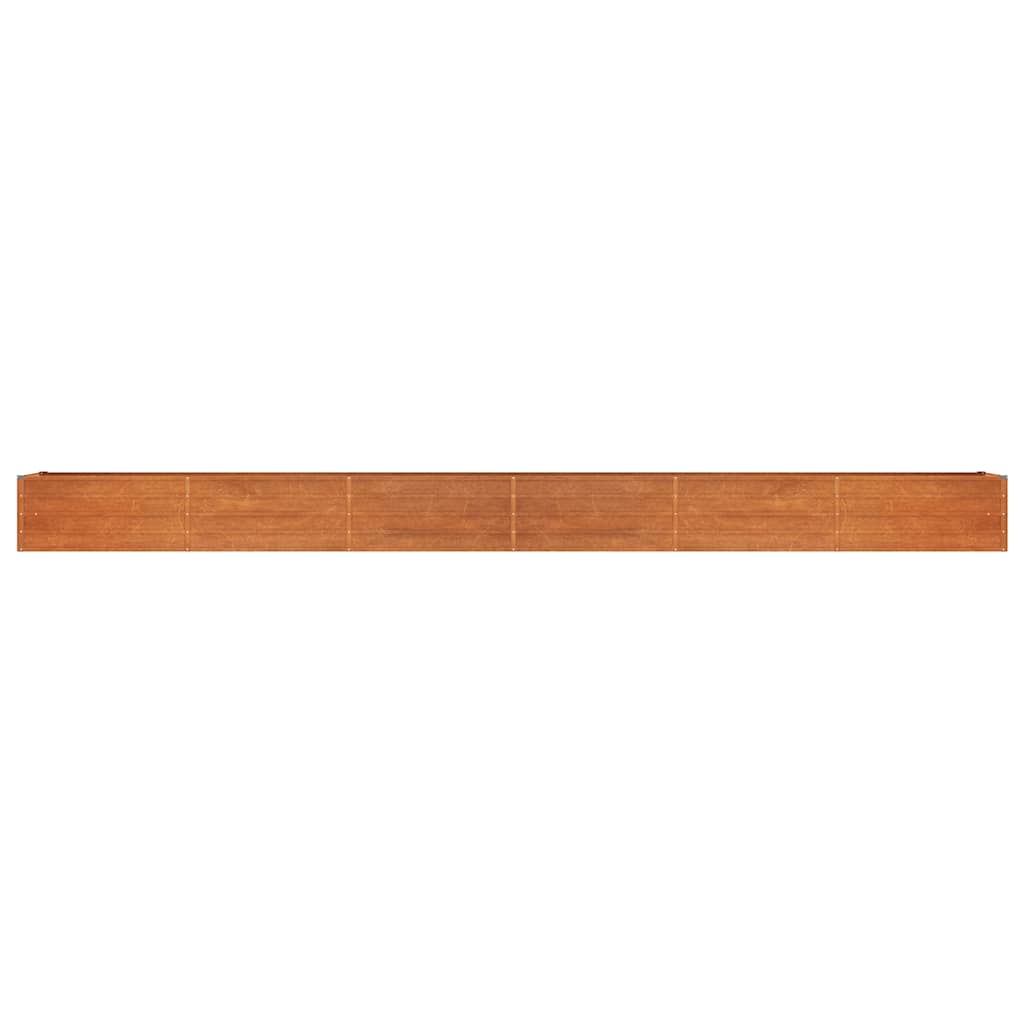 Garden Raised Bed Rusty 600x80x45 cm Corten Steel