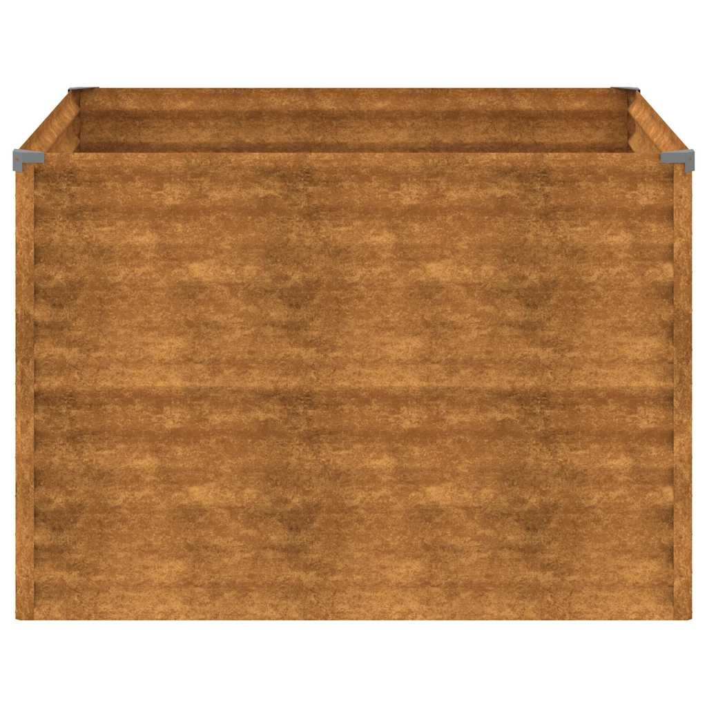 Garden Raised Bed 100x100x69 cm Corten Steel
