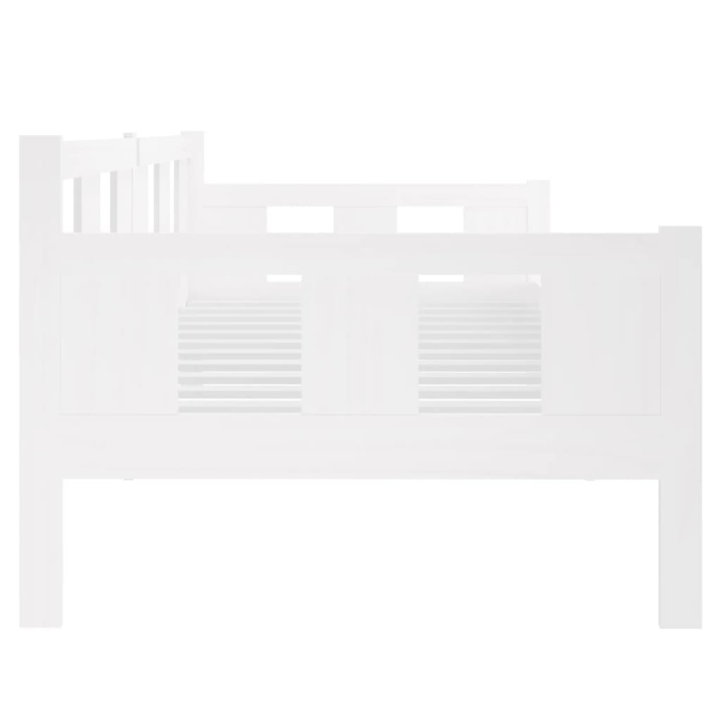 Day Bed without Mattress White Solid Wood Pine 90x190 cm