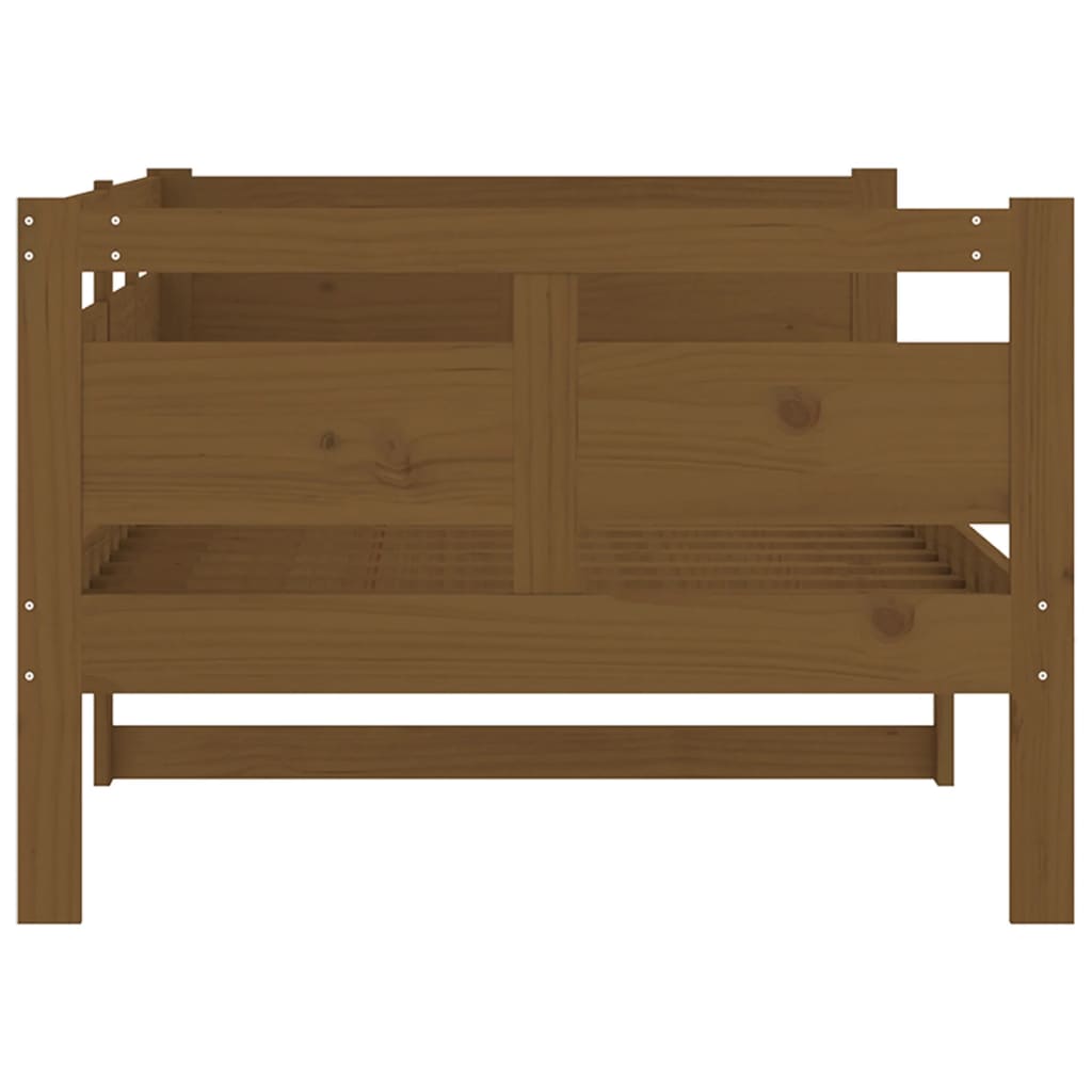 Day Bed without Mattress Honey Brown Solid Wood Pine 90x190 cm