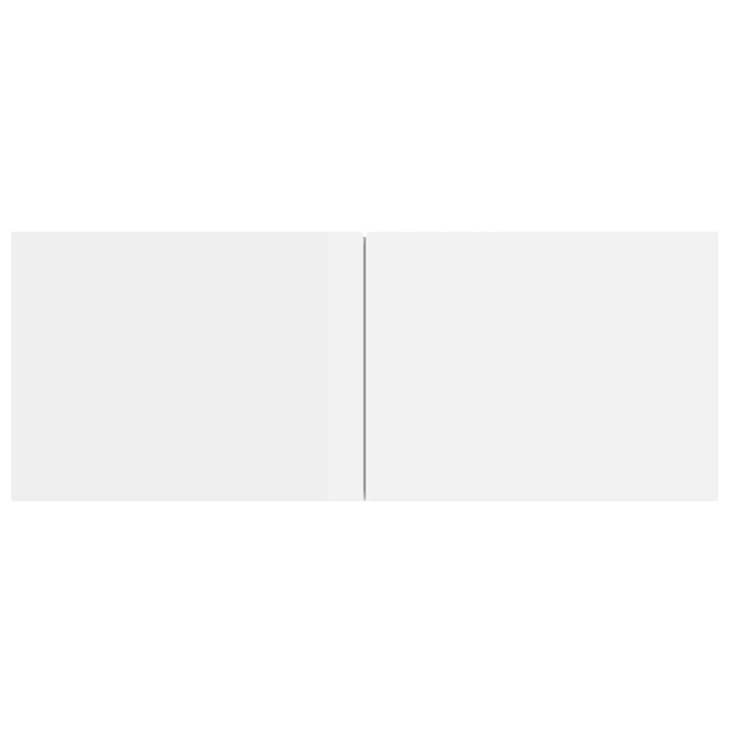 TV Cabinets 2 pcs High Gloss White 80x30x30 cm Engineered Wood