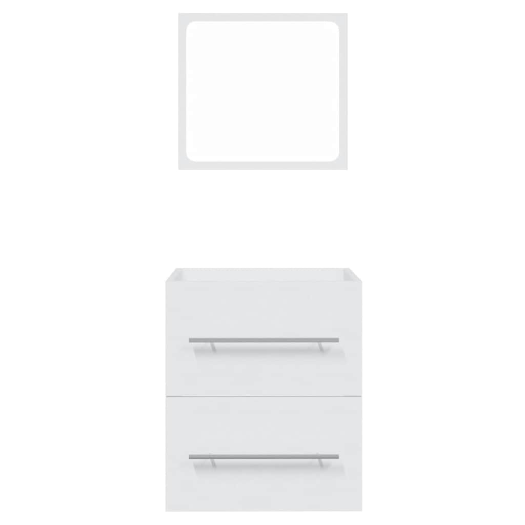 Bathroom Cabinet with Mirror White 41x38.5x48 cm
