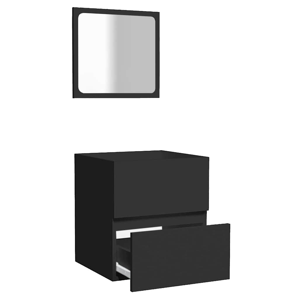 Bathroom Cabinet Black 41 x 38,5 x 45 cm Engineered Wood
