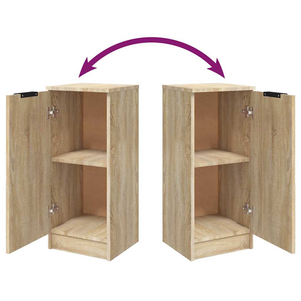 Sideboards 2 pcs Sonoma Oak 30x30x70 cm Engineered Wood