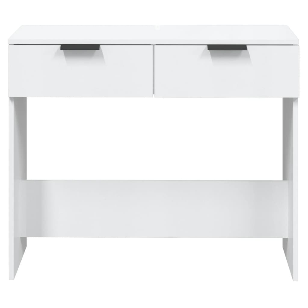 Console Table High Gloss White 90x36x75 cm Engineered Wood