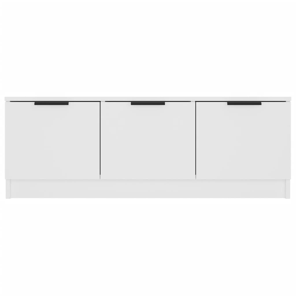 TV Cabinet White 102x35x36.5 cm Engineered Wood
