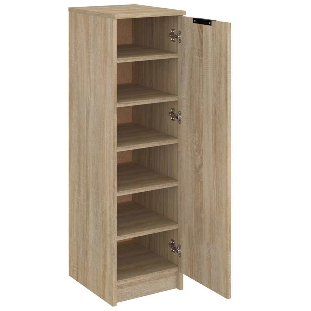 Shoe Cabinet Sonoma Oak 30x35x100 cm Engineered Wood