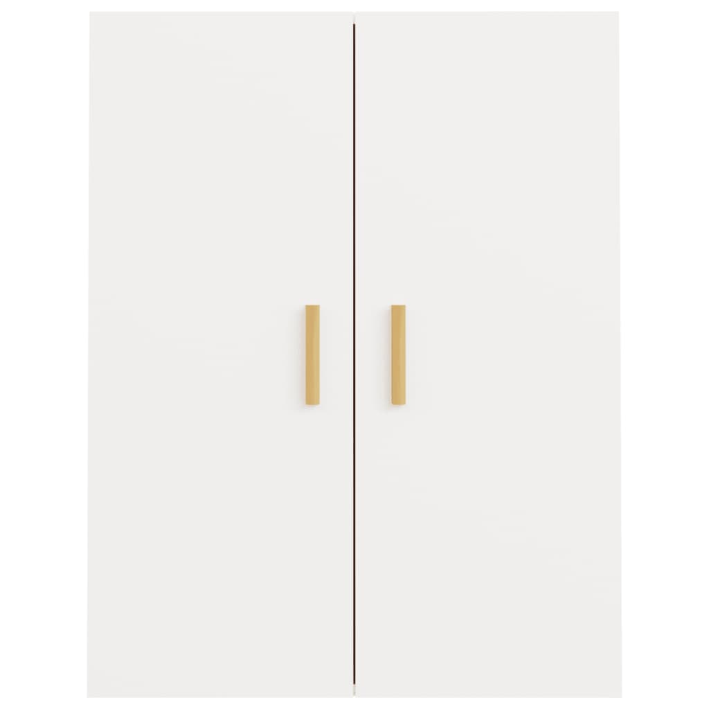 Hanging Wall Cabinet White 69.5x34x90 cm
