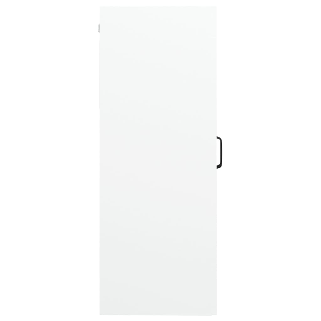 Hanging Wall Cabinet High Gloss White 69.5x34x90 cm