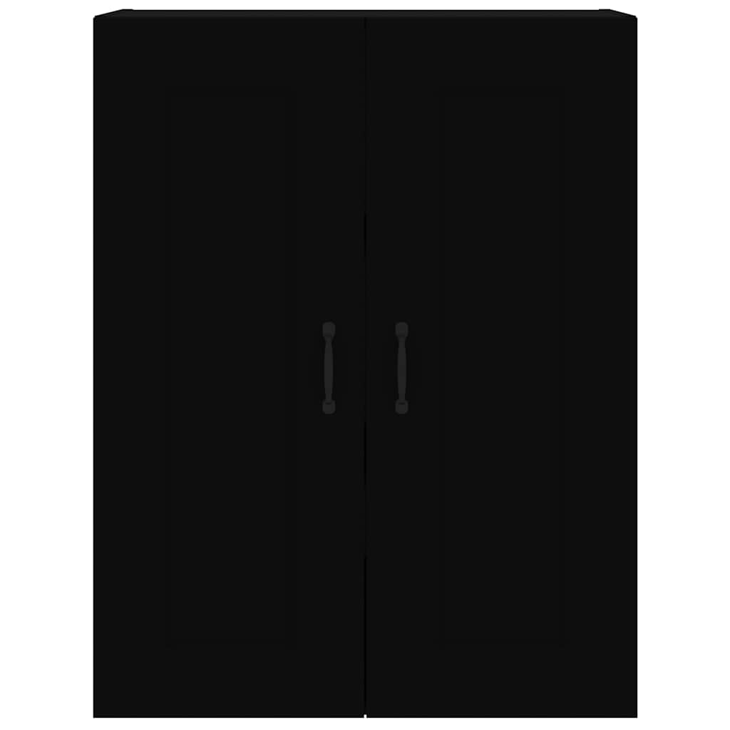 Hanging Wall Cabinet Black 69.5x32.5x90 cm