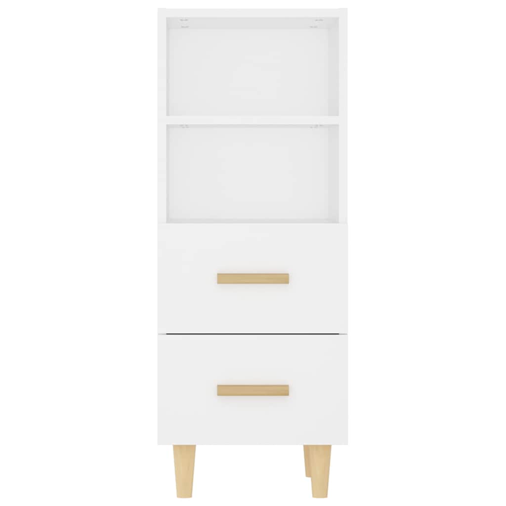 Sideboard White 34.5x34x90 cm Engineered Wood