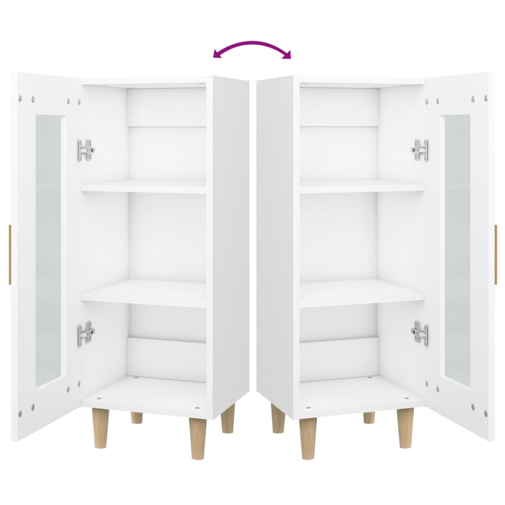 Sideboard White 34.5x34x90 cm Engineered Wood