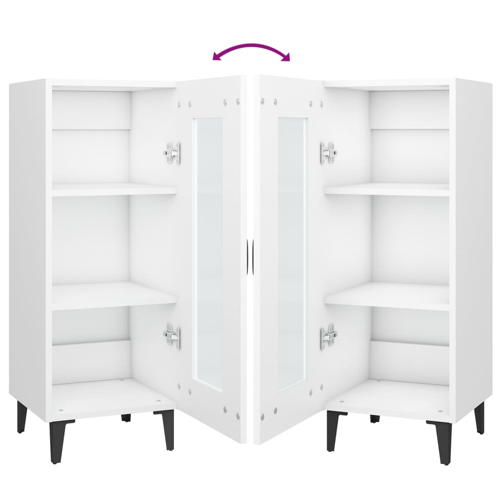 Sideboard White 34.5x34x90 cm Engineered Wood