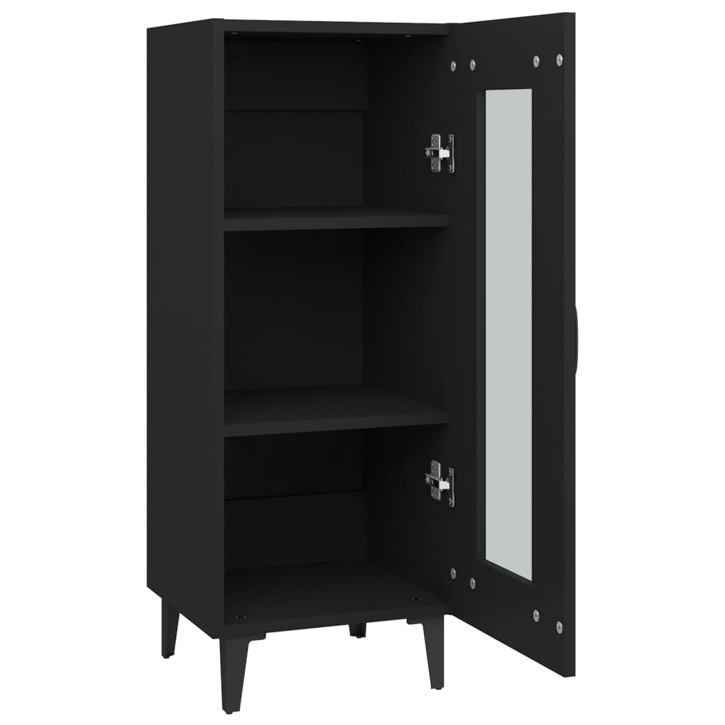 Sideboard Black 34.5x34x90 cm Engineered Wood