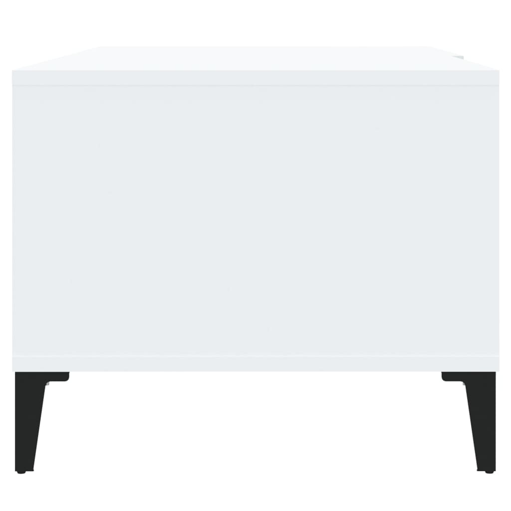 Coffee Table White 90x50x40 cm Engineered Wood
