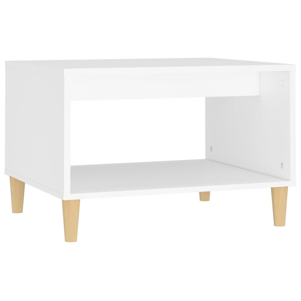 Coffee Table White 60x50x40 cm Engineered Wood