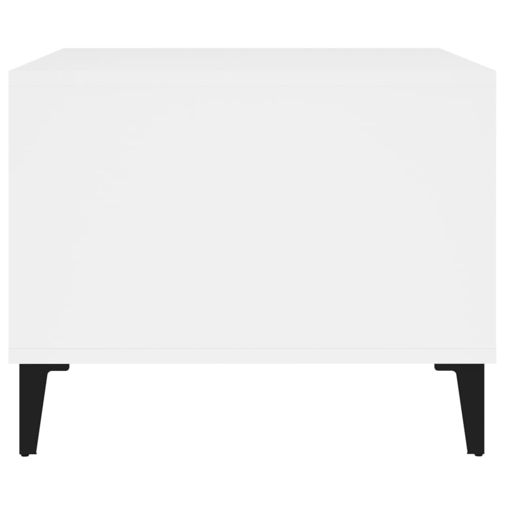 Coffee Table White 60x50x40 cm Engineered Wood