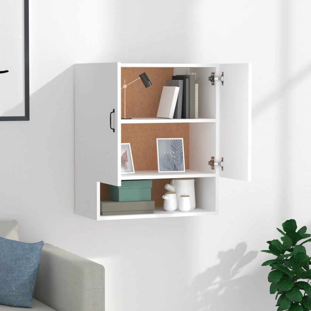 Wall Cabinet White 60x31x70 cm Engineered Wood