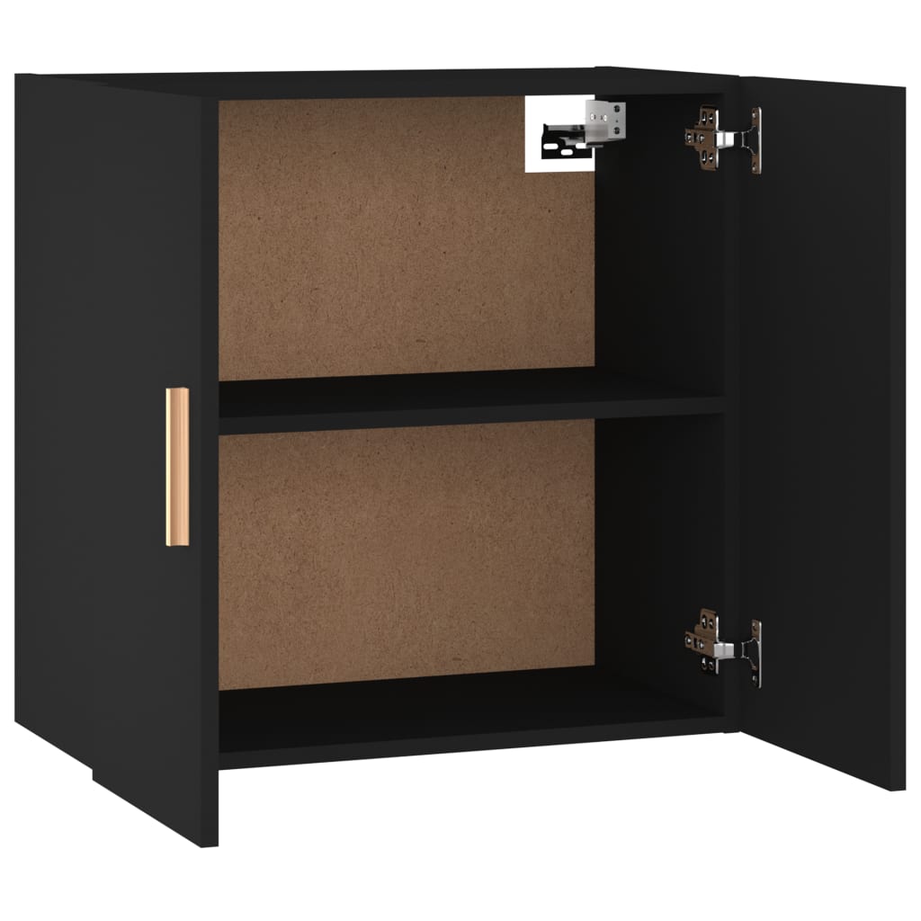 Wall Cabinet Black 60x30x60 cm Engineered Wood