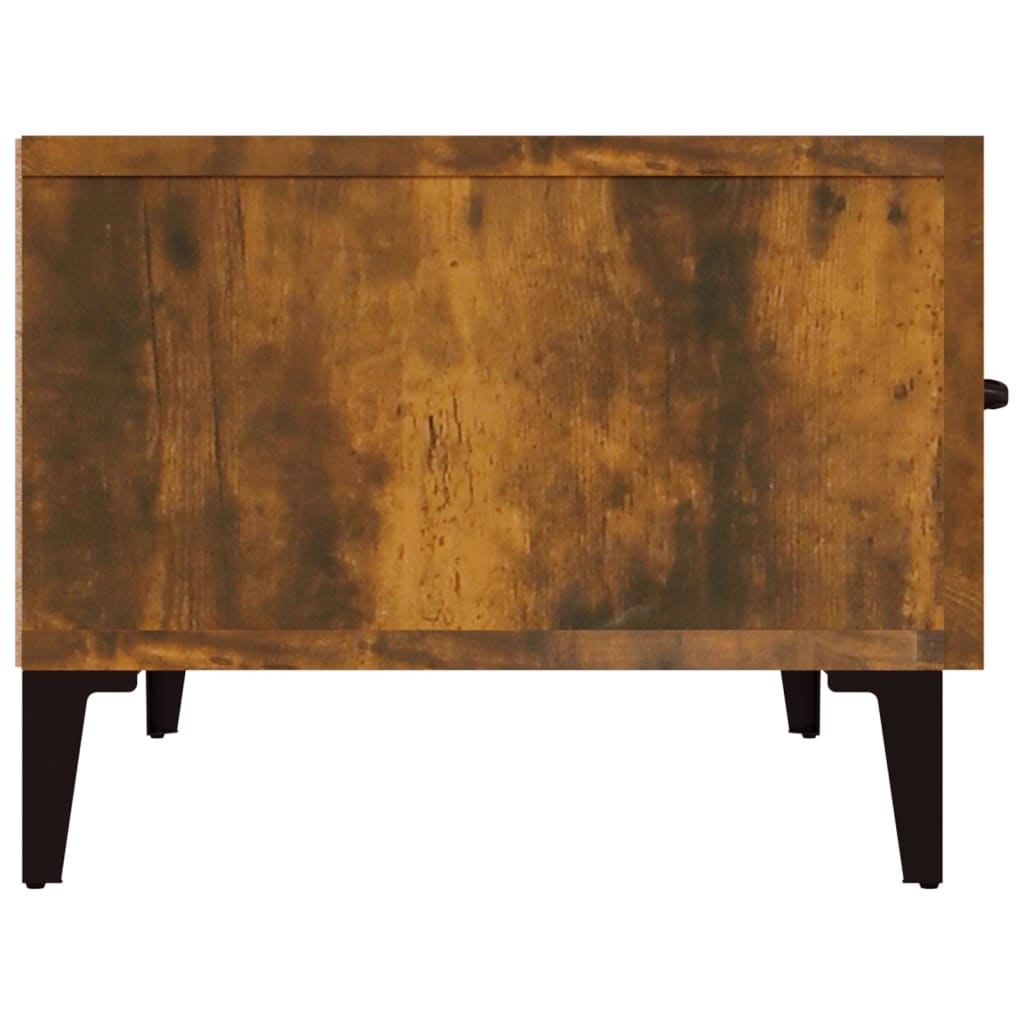 TV Cabinet Smoked Oak 150x34.5x30 cm Engineered Wood