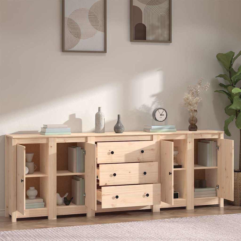 Sideboard 230x35x80 cm Solid Wood Pine