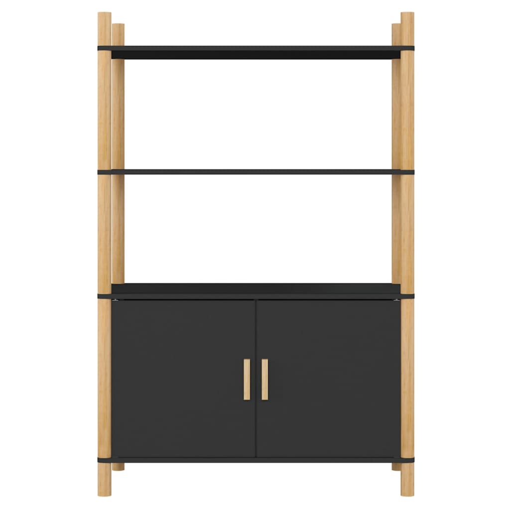 Highboard Black 80x40x121 cm Engineered Wood