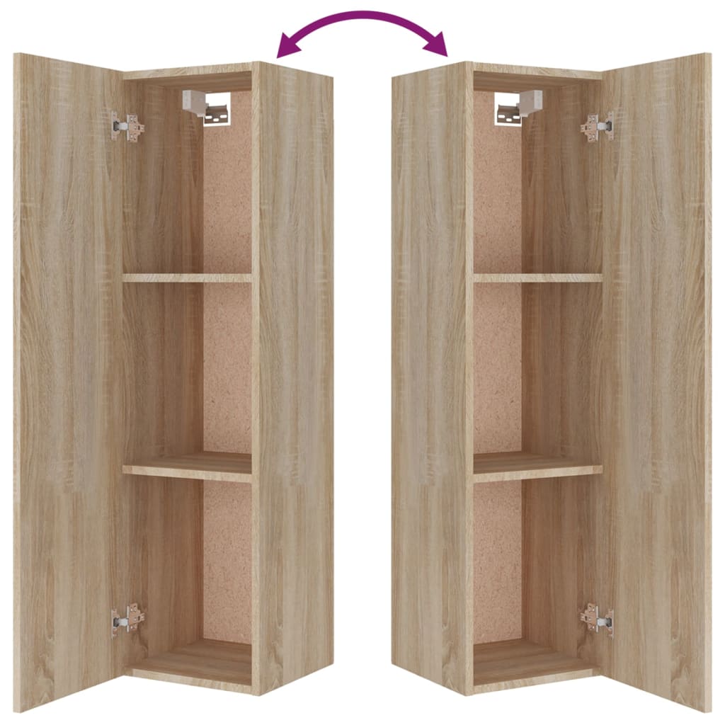 8 Piece TV Cabinet Set Sonoma Oak Engineered Wood