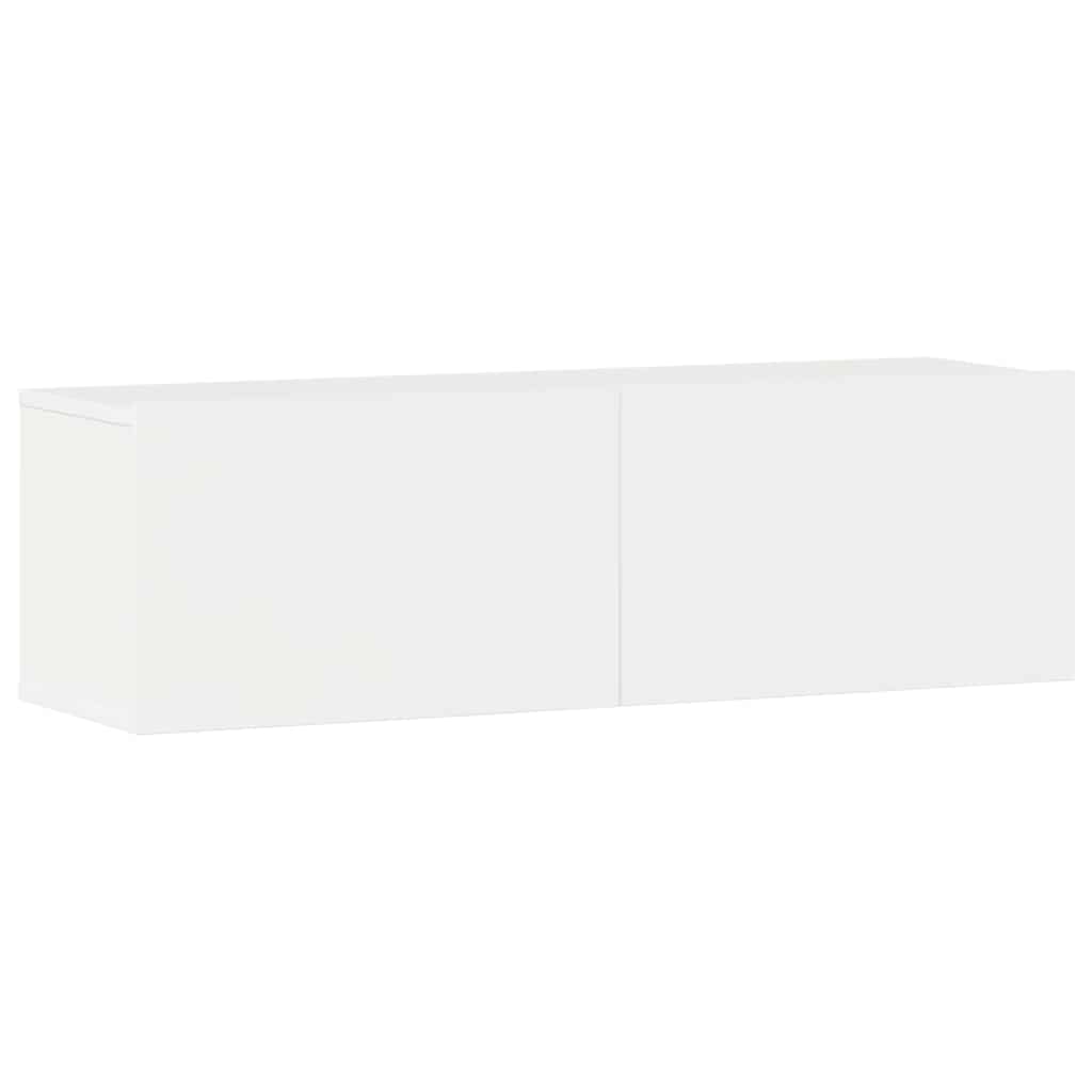 3 Piece TV Cabinet Set High Gloss White Engineered Wood