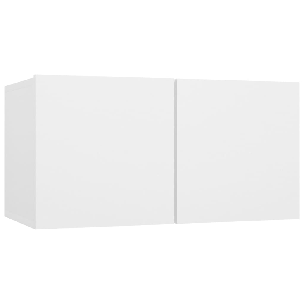 Wall-mounted TV Cabinet White Engineered Wood