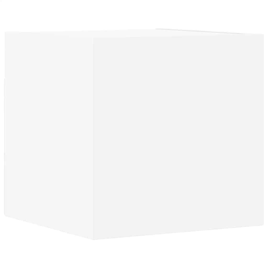 4 Piece TV Cabinet Set White Engineered Wood