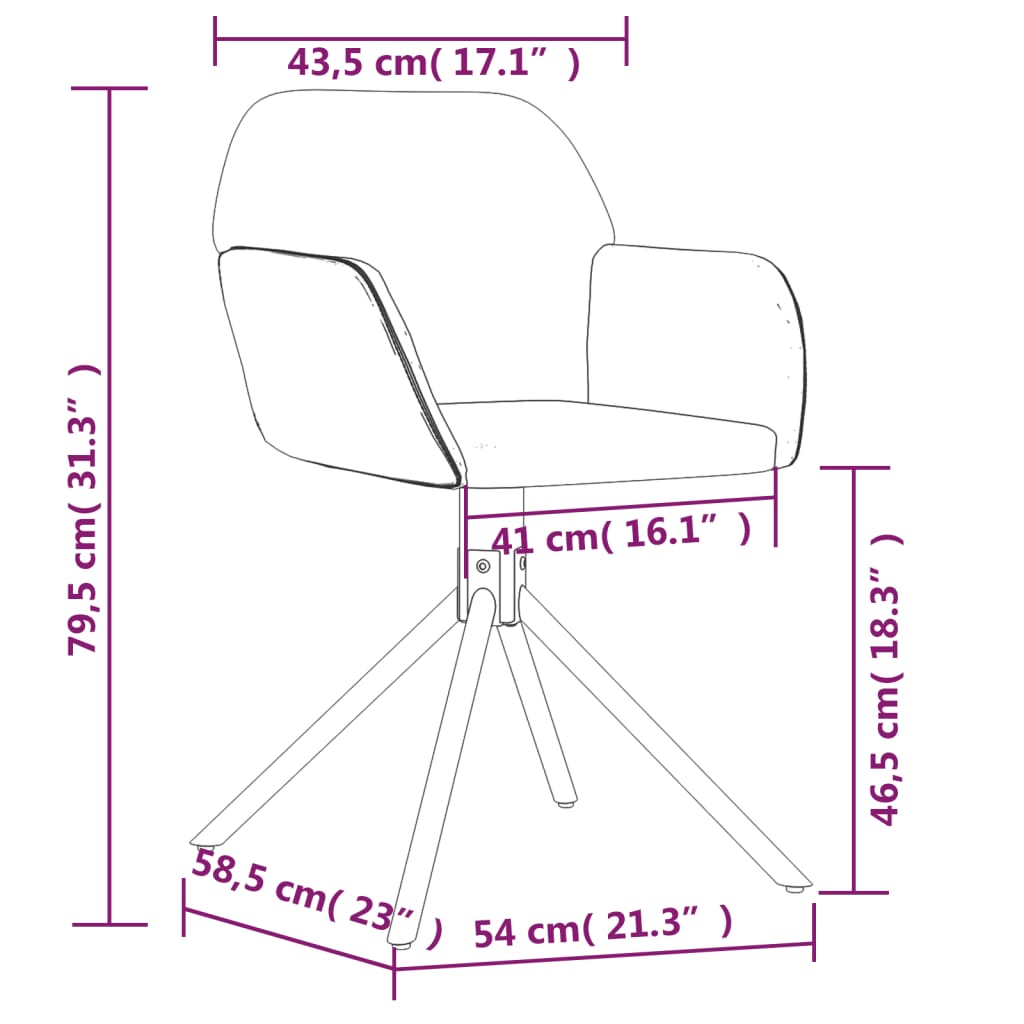 Swivel Dining Chairs 2 pcs Black Velvet