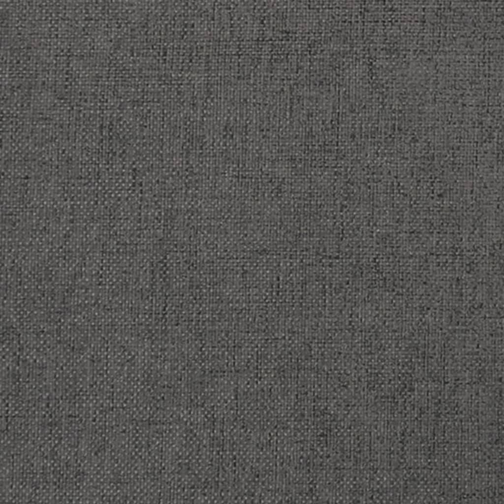 Dining Chairs 2 pcs Dark Grey Fabric and Faux Leather