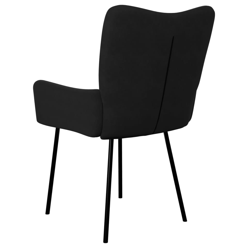 Dining Chairs 2 pcs Black Velvet