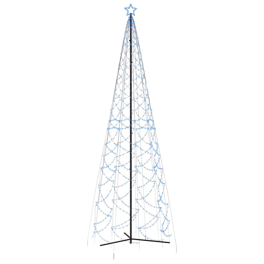 Christmas Cone Tree Blue 1400 LEDs 160x500 cm