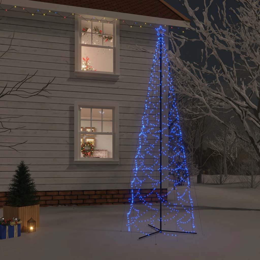 Christmas Cone Tree Blue 1400 LEDs 160x500 cm