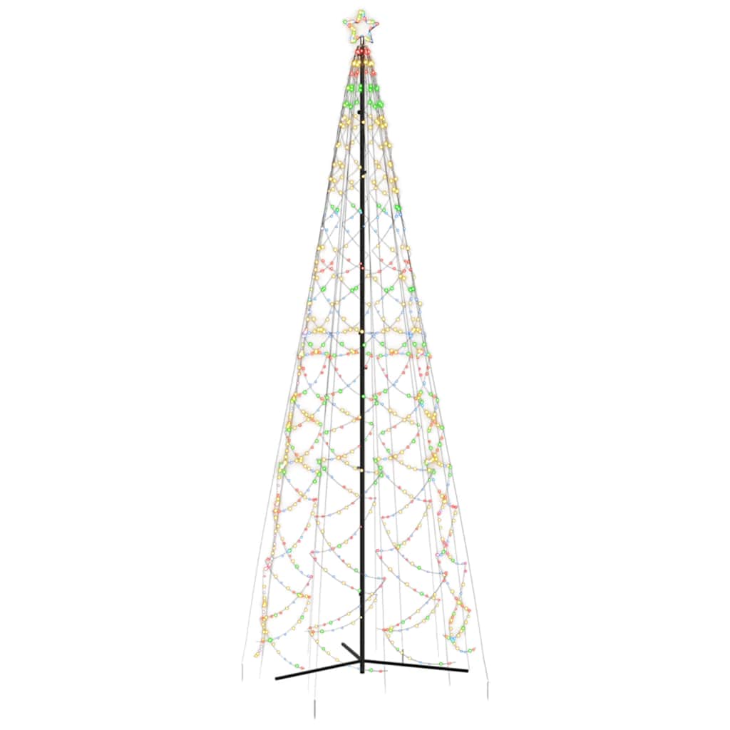 Christmas Cone Tree Colourful 1400 LEDs 160x500 cm