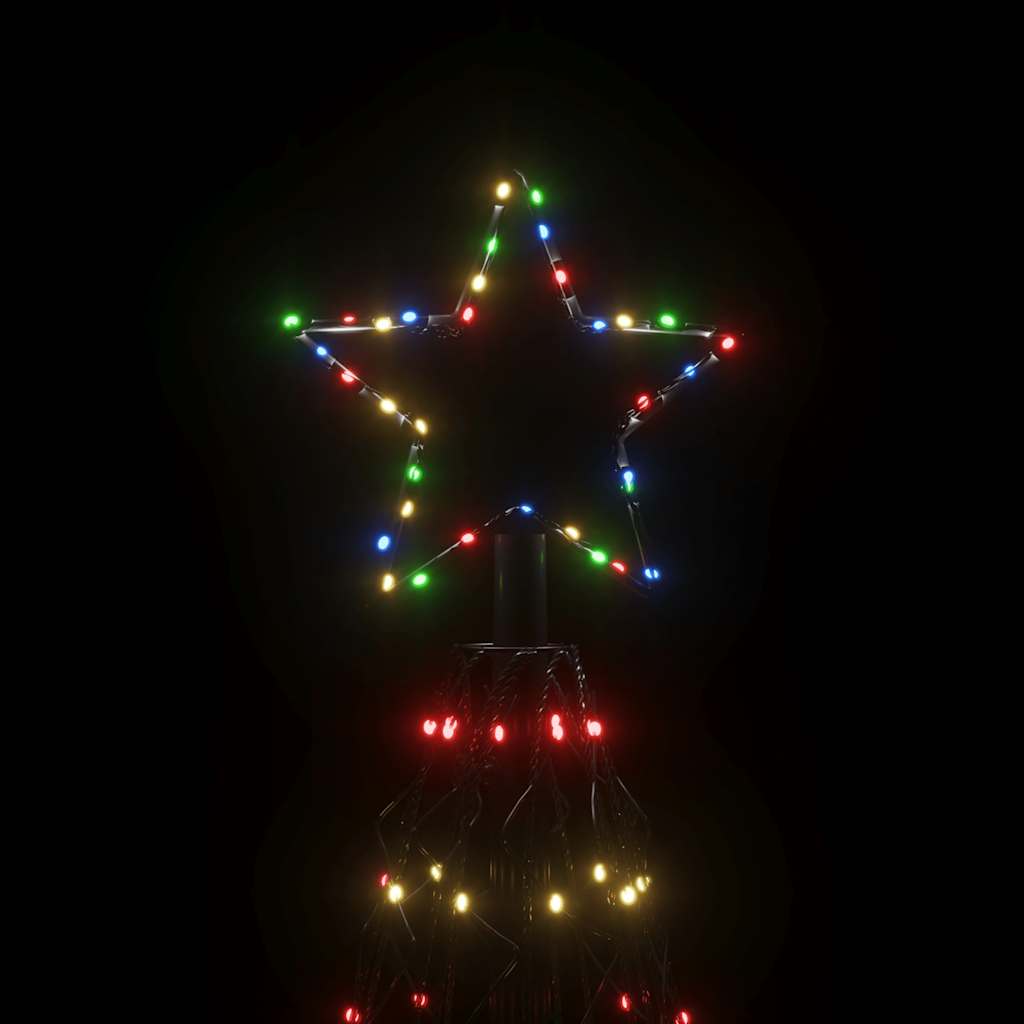 Christmas Cone Tree Colourful 1400 LEDs 160x500 cm
