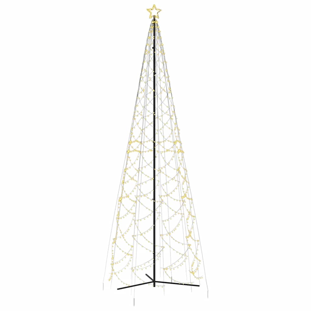 Christmas Cone Tree Warm White 1400 LEDs 160x500 cm