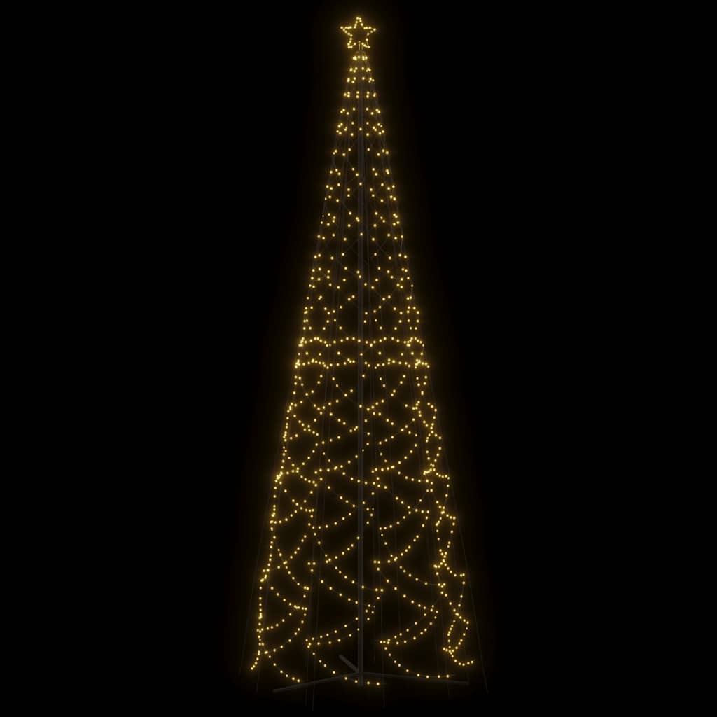Christmas Cone Tree Warm White 1400 LEDs 160x500 cm